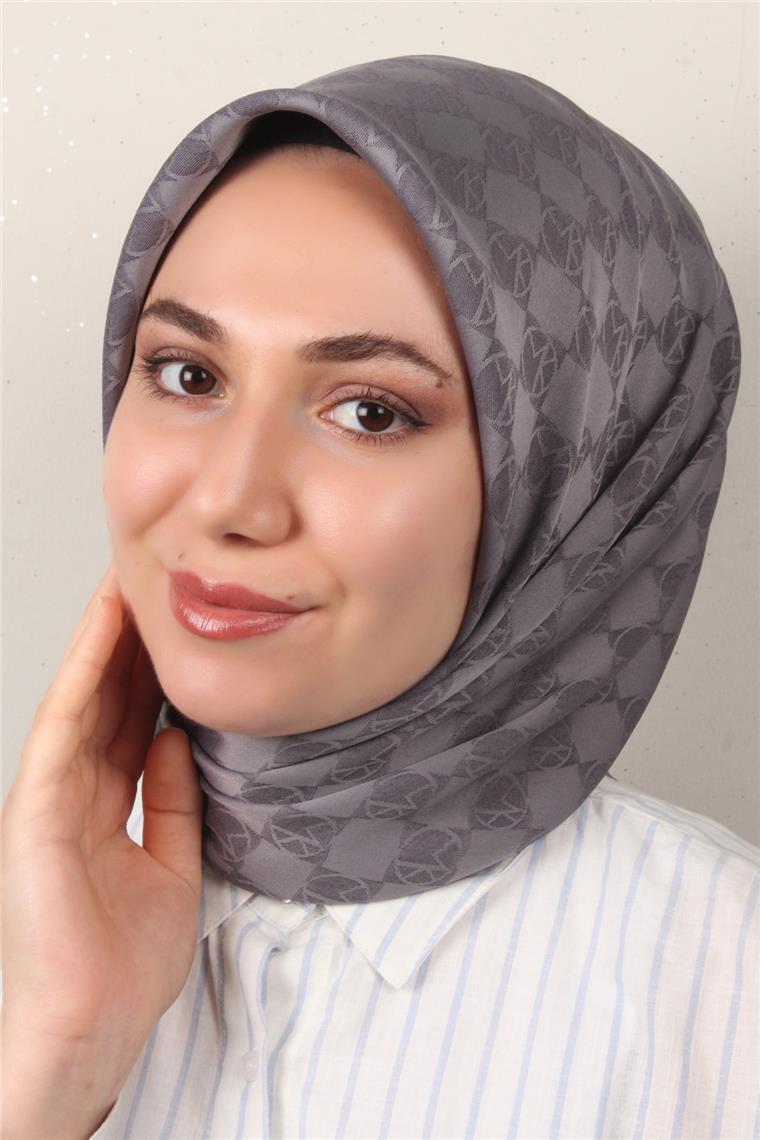 Modakaşmir Mk Desen Eşarp 5354-20 Füme