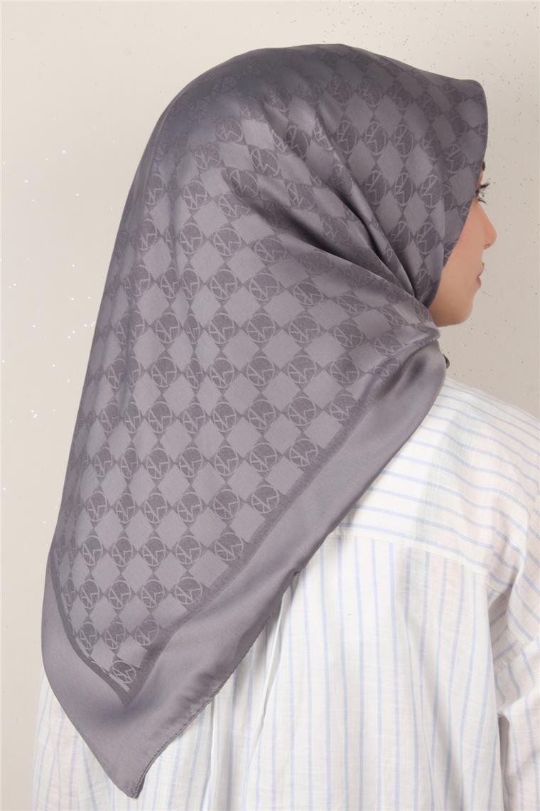 Modakaşmir Mk Desen Eşarp 5354-20 Füme