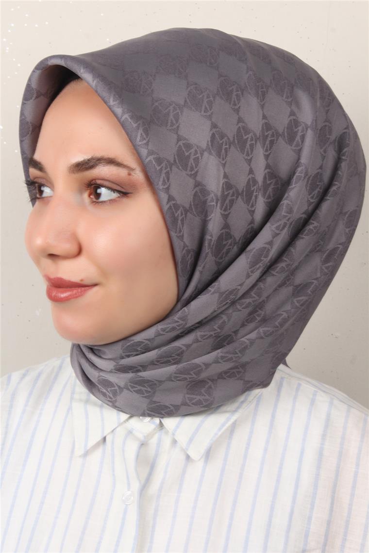 Modakaşmir Mk Desen Eşarp 5354-20 Füme