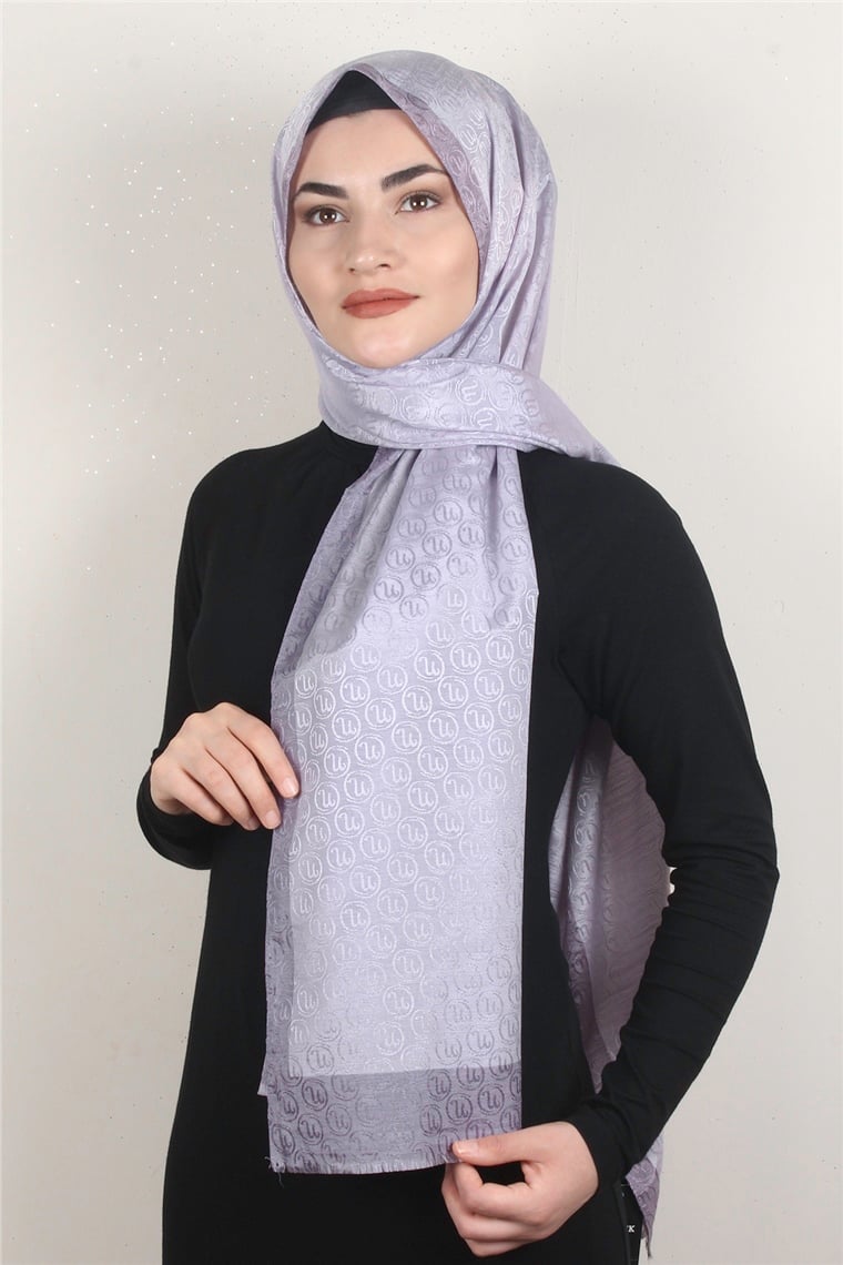 Monogram Şal 145-9 Lila