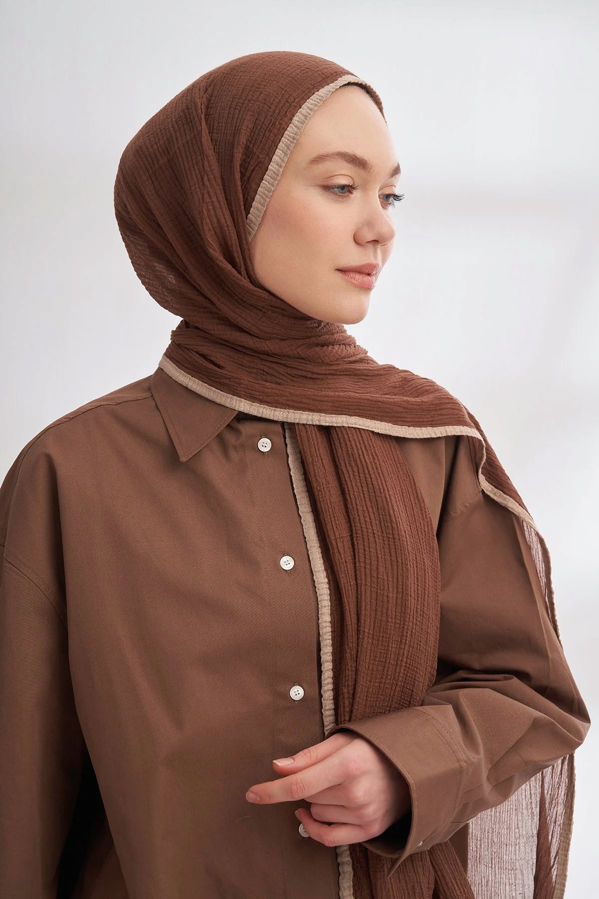 Müslin Biyeli Şal 3352-136