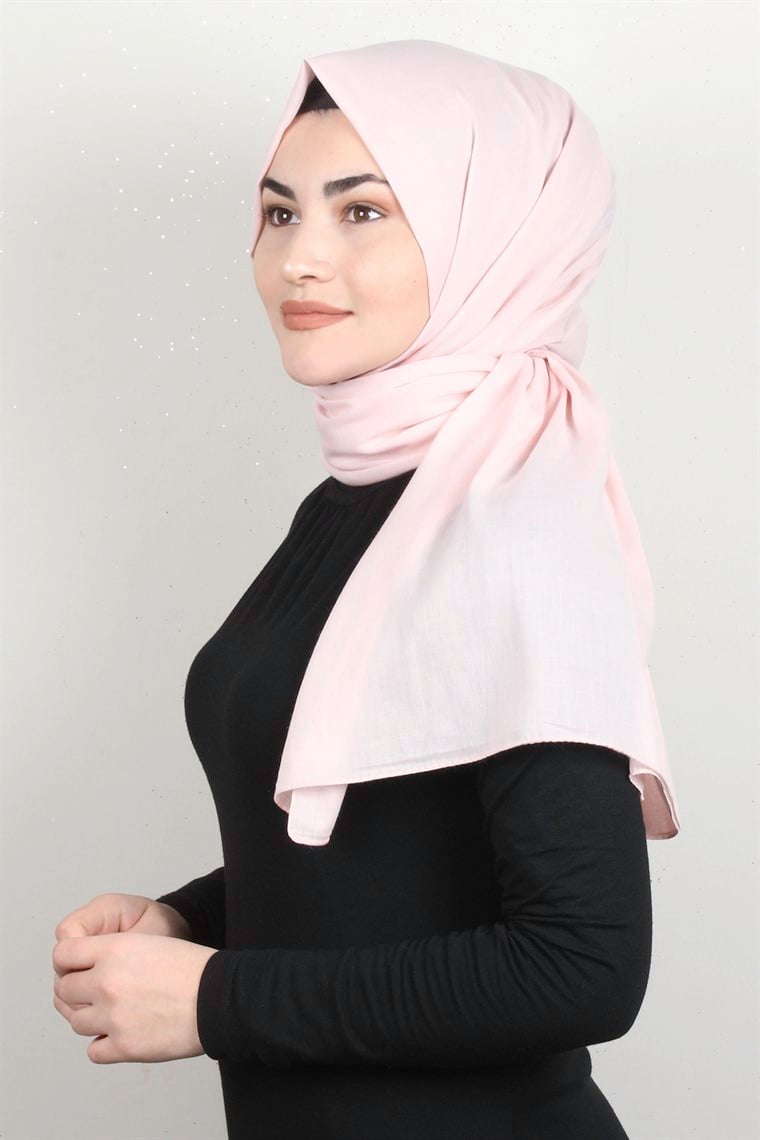Natural Pamuk Şal 1493-20 Toz Pembe