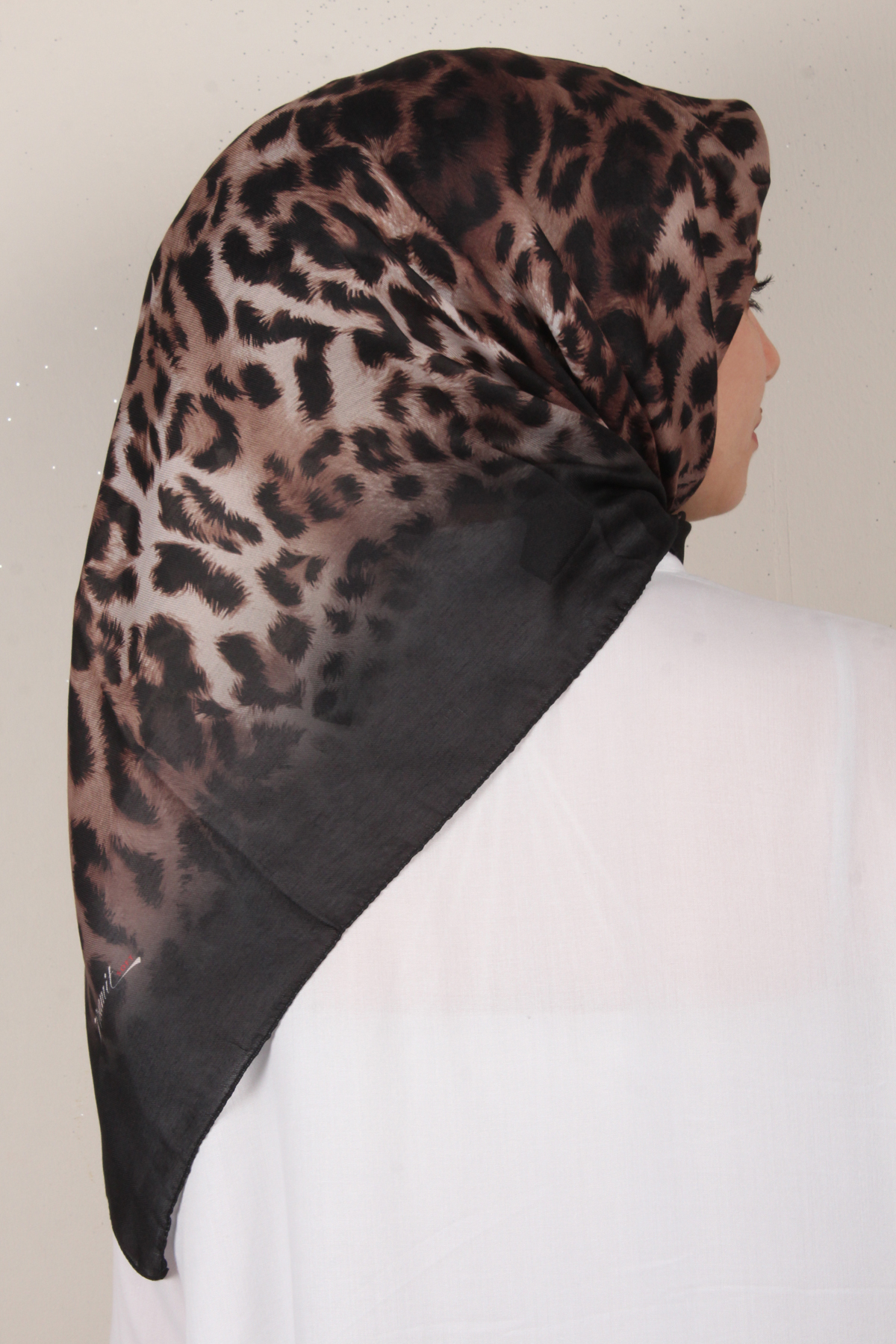 Nirvana Soft Eşarp 3341-5 Siyah-Kahve