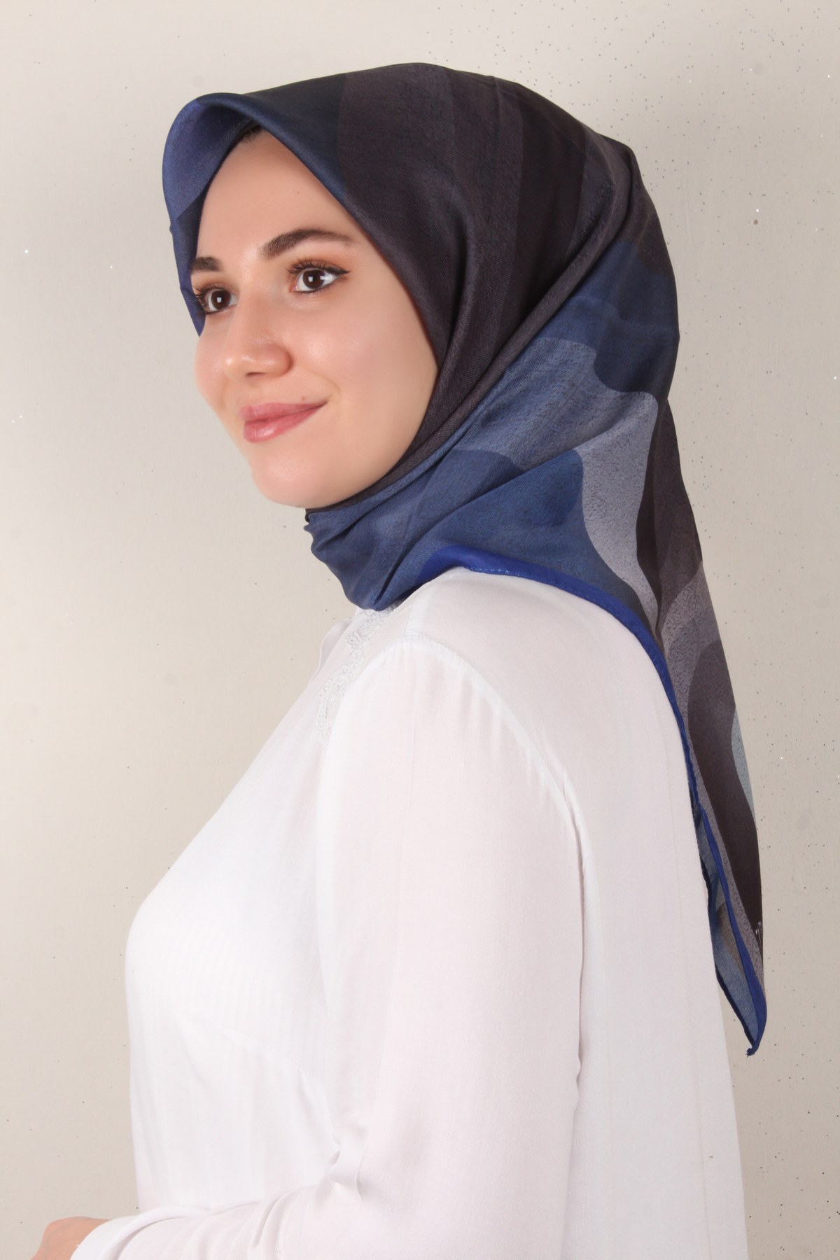 Nirvana Soft Eşarp 3346-12 Saks Mavisi