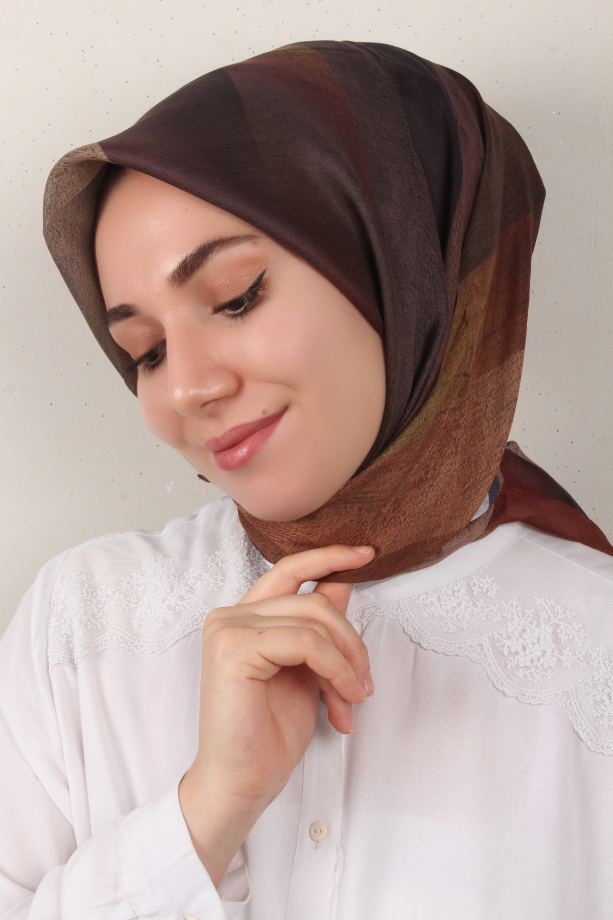 Nirvana Soft Eşarp 3346-3 Kahverengi