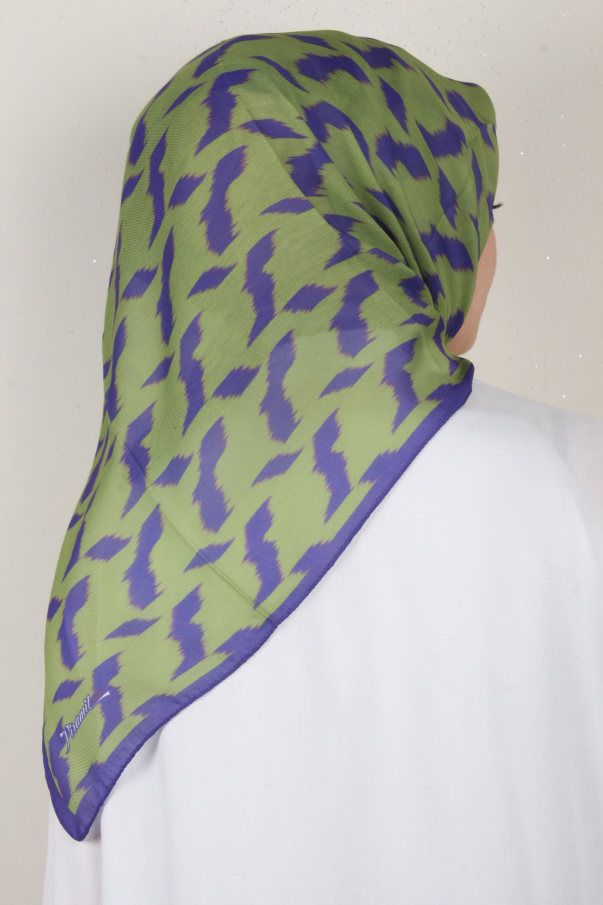 Nirvana Soft Eşarp 3348-16 Yağ Yeşili-Lavanta