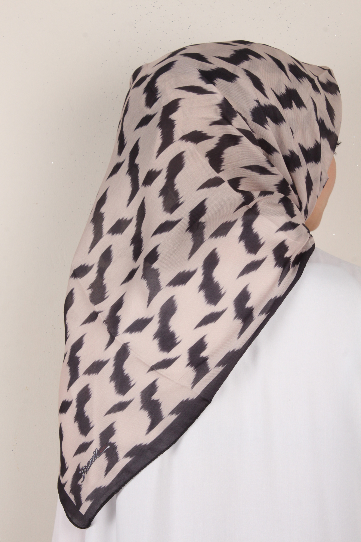 Nirvana Soft Eşarp 3348-19 Siyah-Bej