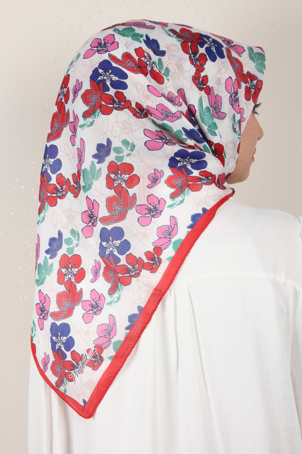 Nirvana Soft Eşarp 8093-3 Kırmızı