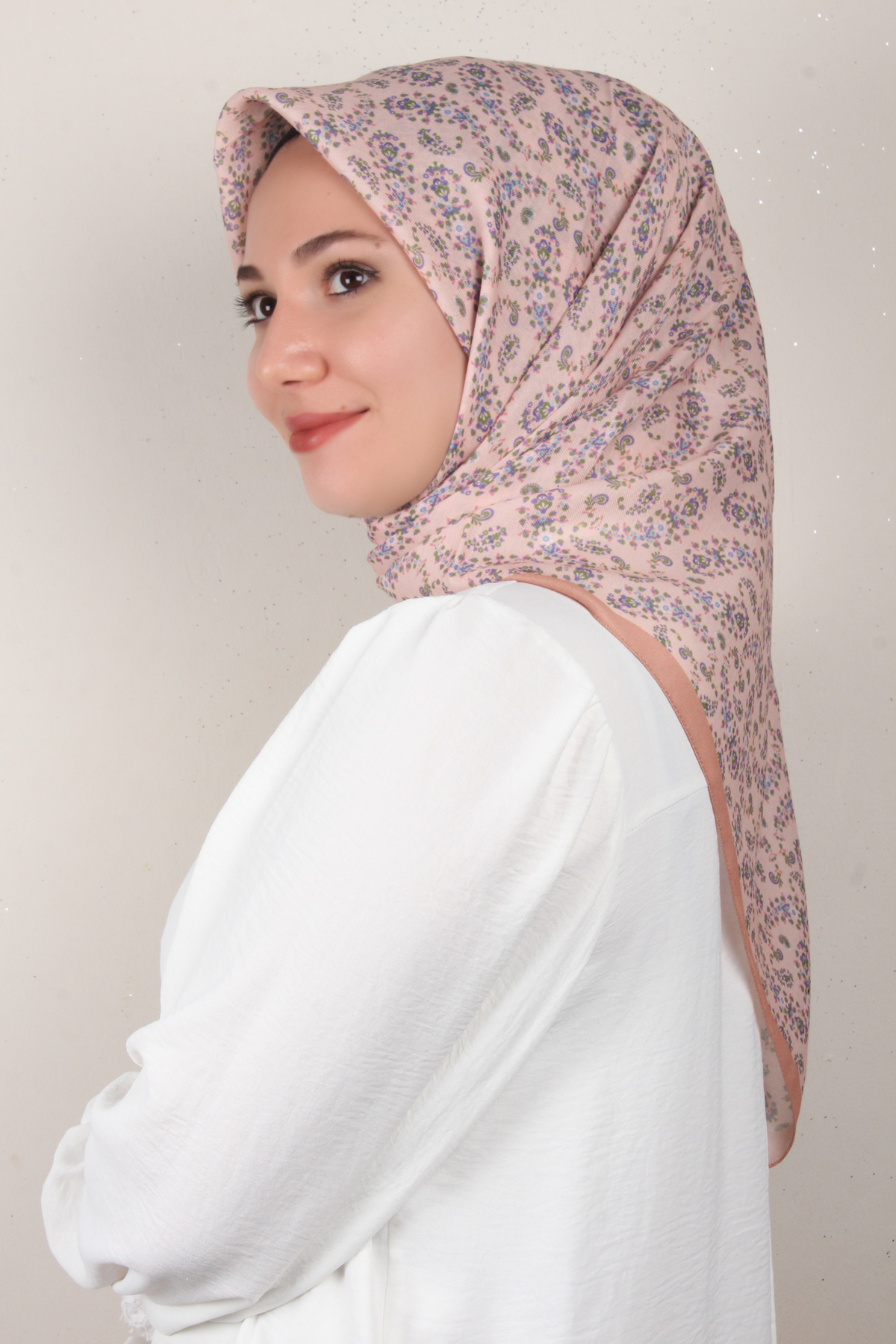 Nirvana Soft Eşarp 8094-9 Pastel Pembe