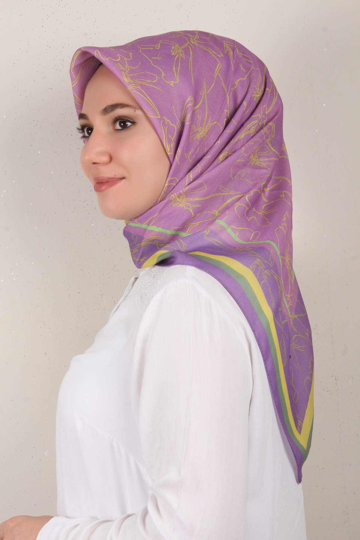 Nirvana Soft Eşarp 8098-1 Sümbül