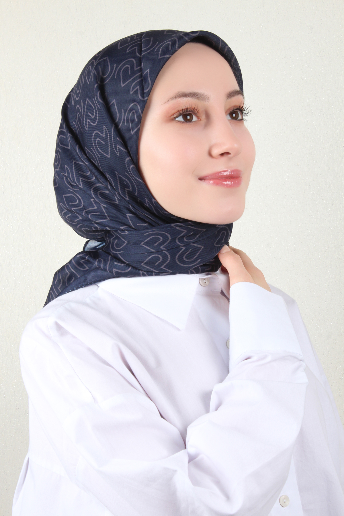 Nirvana Soft Eşarp 8101-6 Lacivert