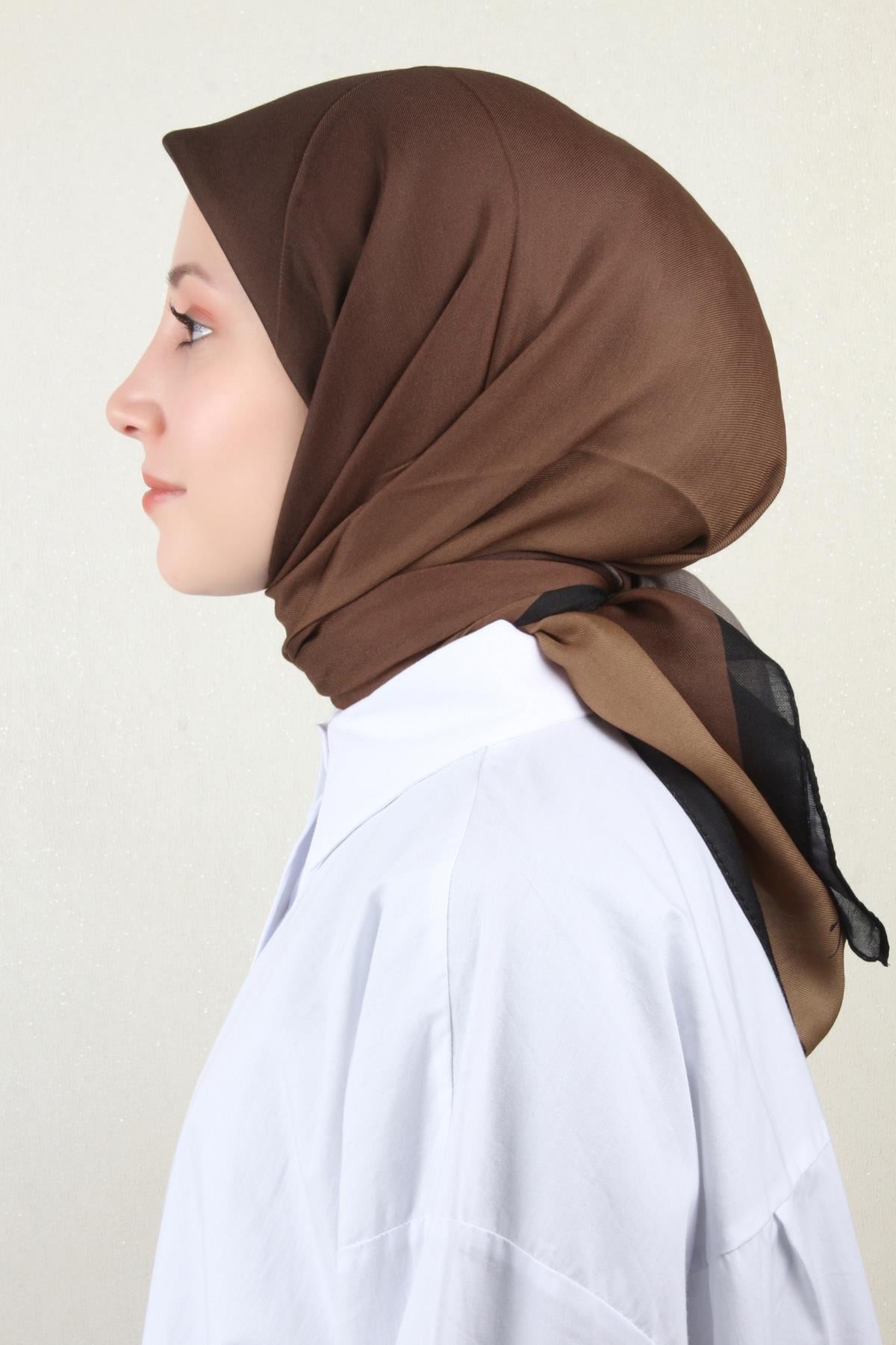 Nirvana Soft Eşarp 8102-17 Kahverengi