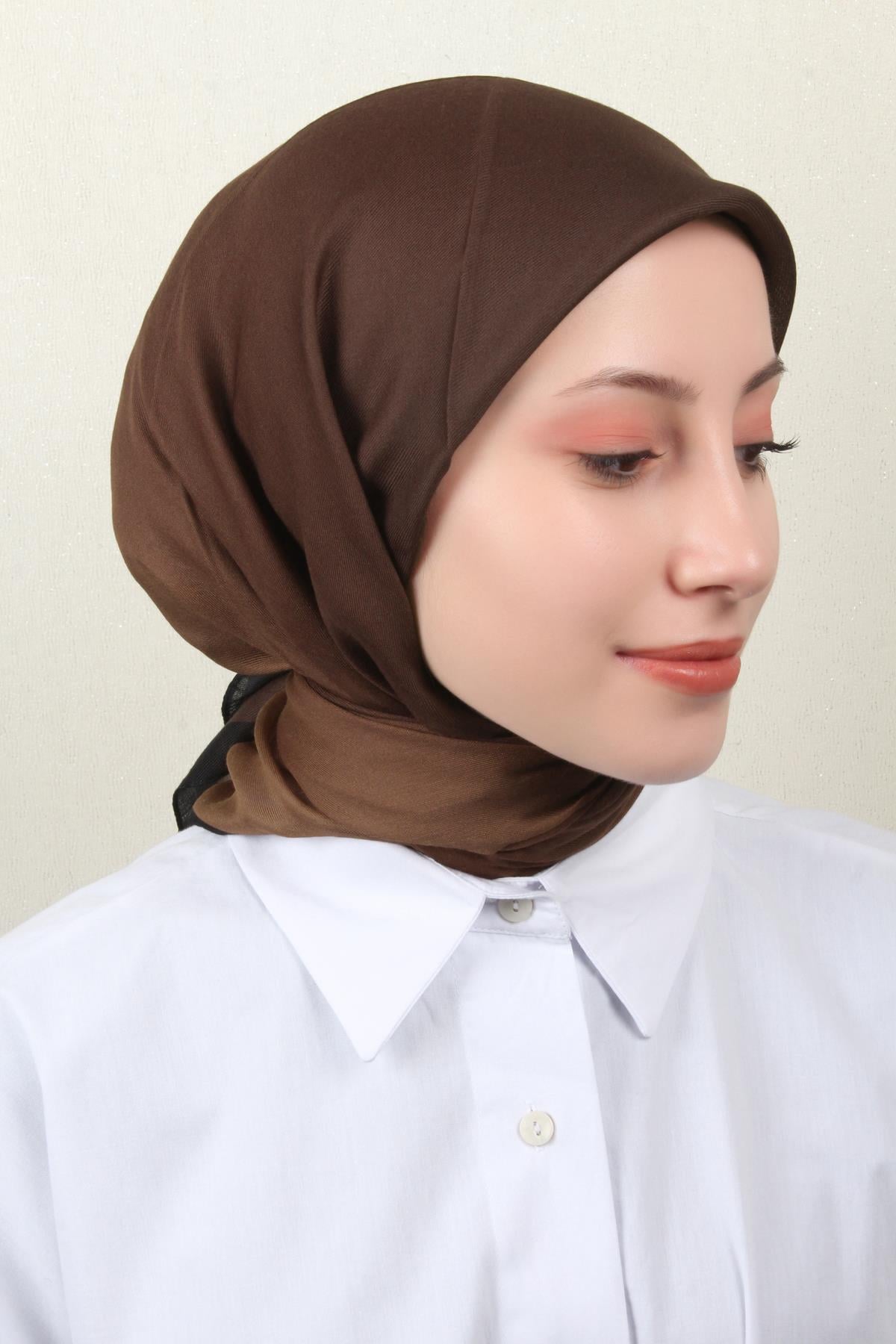 Nirvana Soft Eşarp 8102-17 Kahverengi