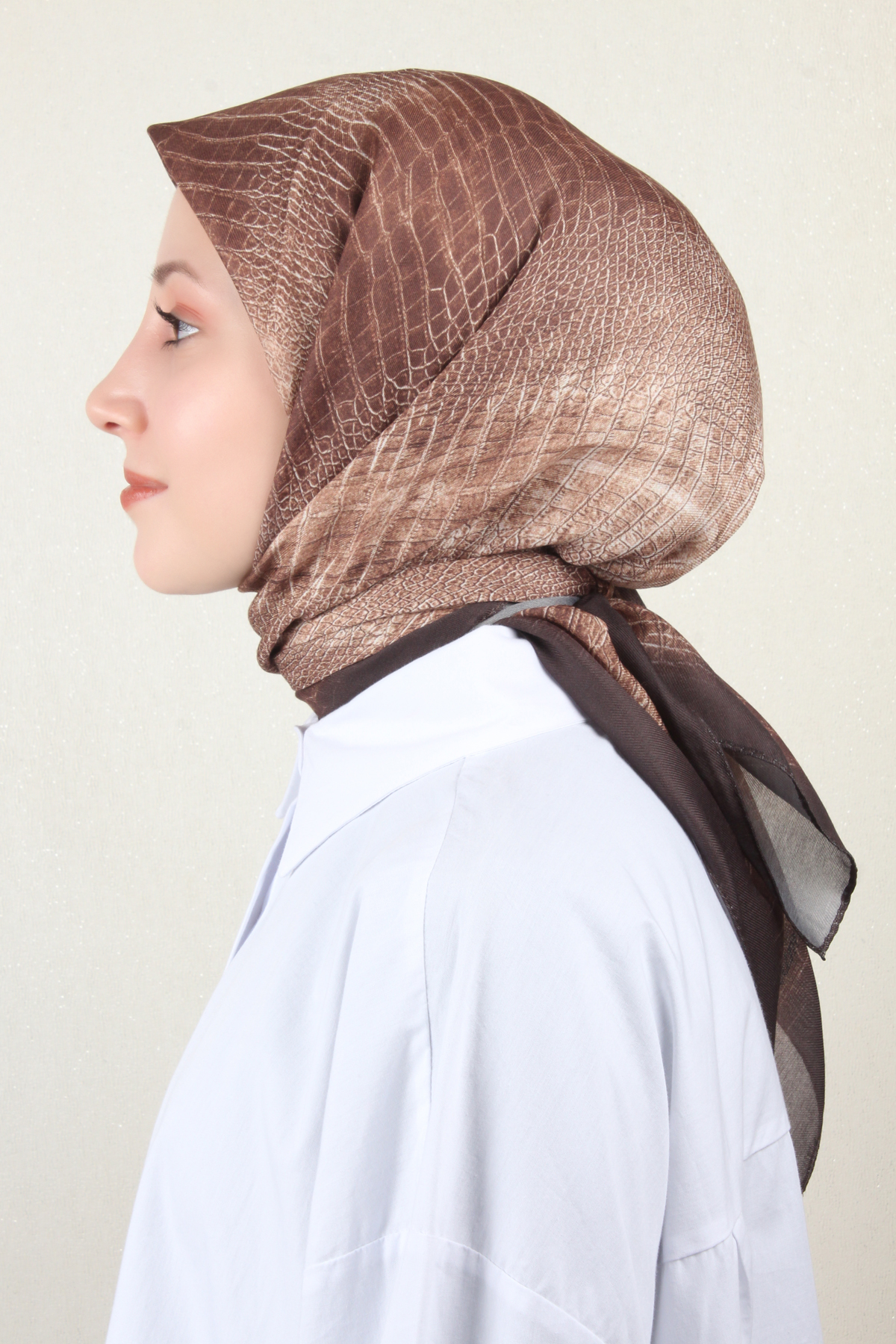 Nirvana Soft Eşarp 8103-6 Kahverengi