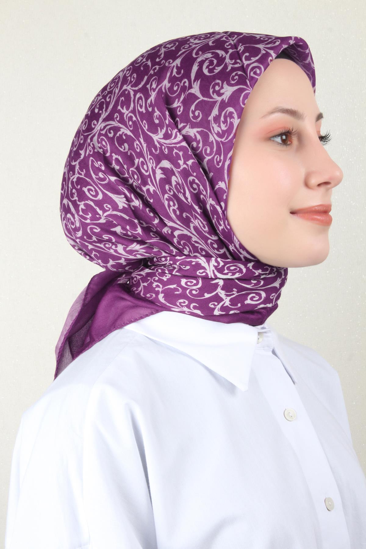 Nirvana Soft Eşarp 8104-13 Mürdüm
