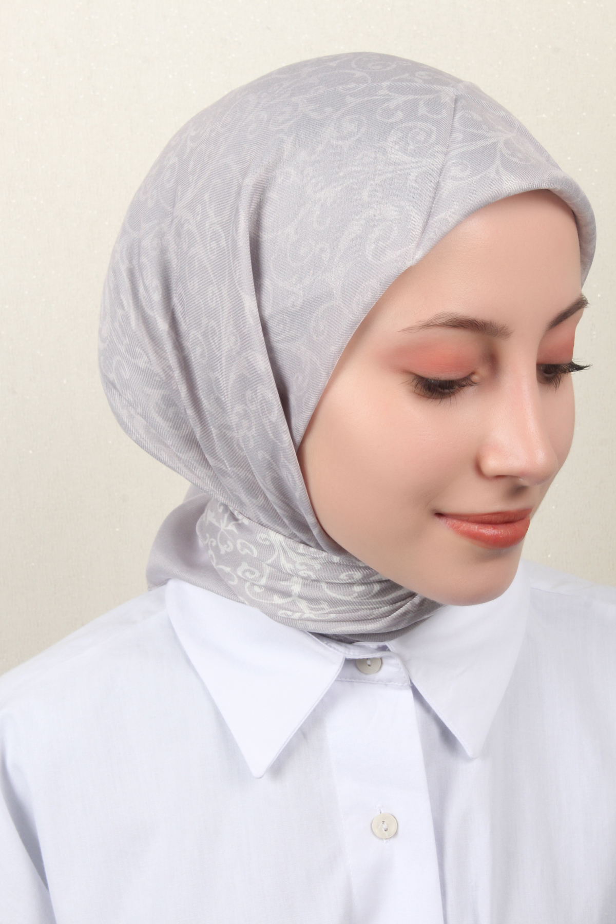 Nirvana Soft Eşarp 8104-14 Açık Gri