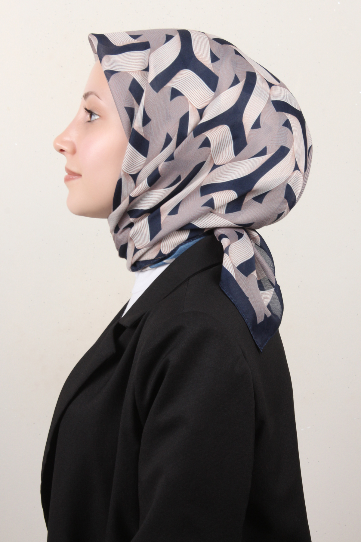 Nirvana Soft Eşarp 8109-14 Lacivert