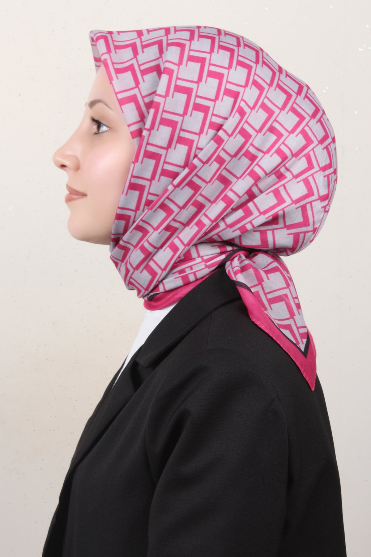 Nirvana Soft Eşarp 8110-11 Pembe-Gri