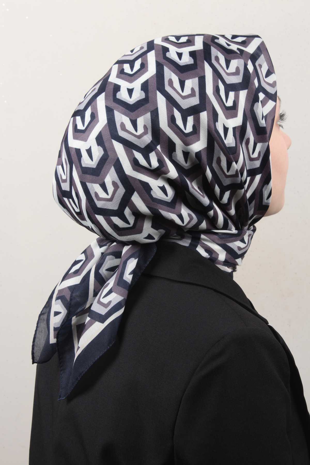 Nirvana Soft Eşarp 8114-3 Koyu Lacivert
