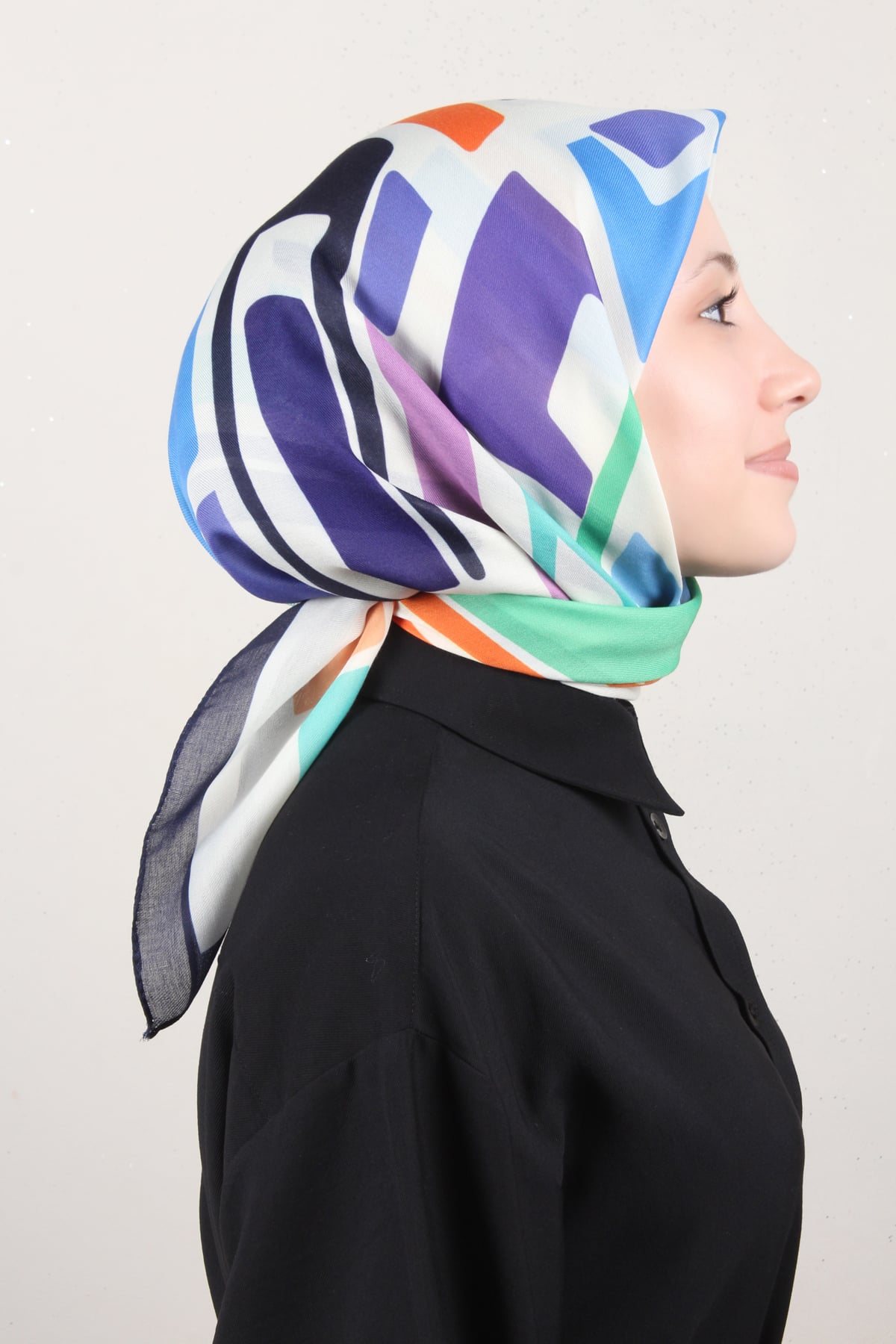 Nirvana Soft Eşarp 8116-12 Lacivert