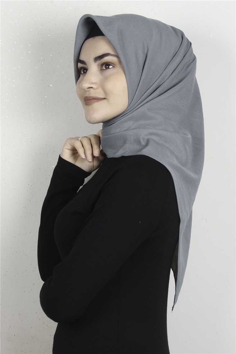 Pamuk Caz Eşarp 4651-17 Kül