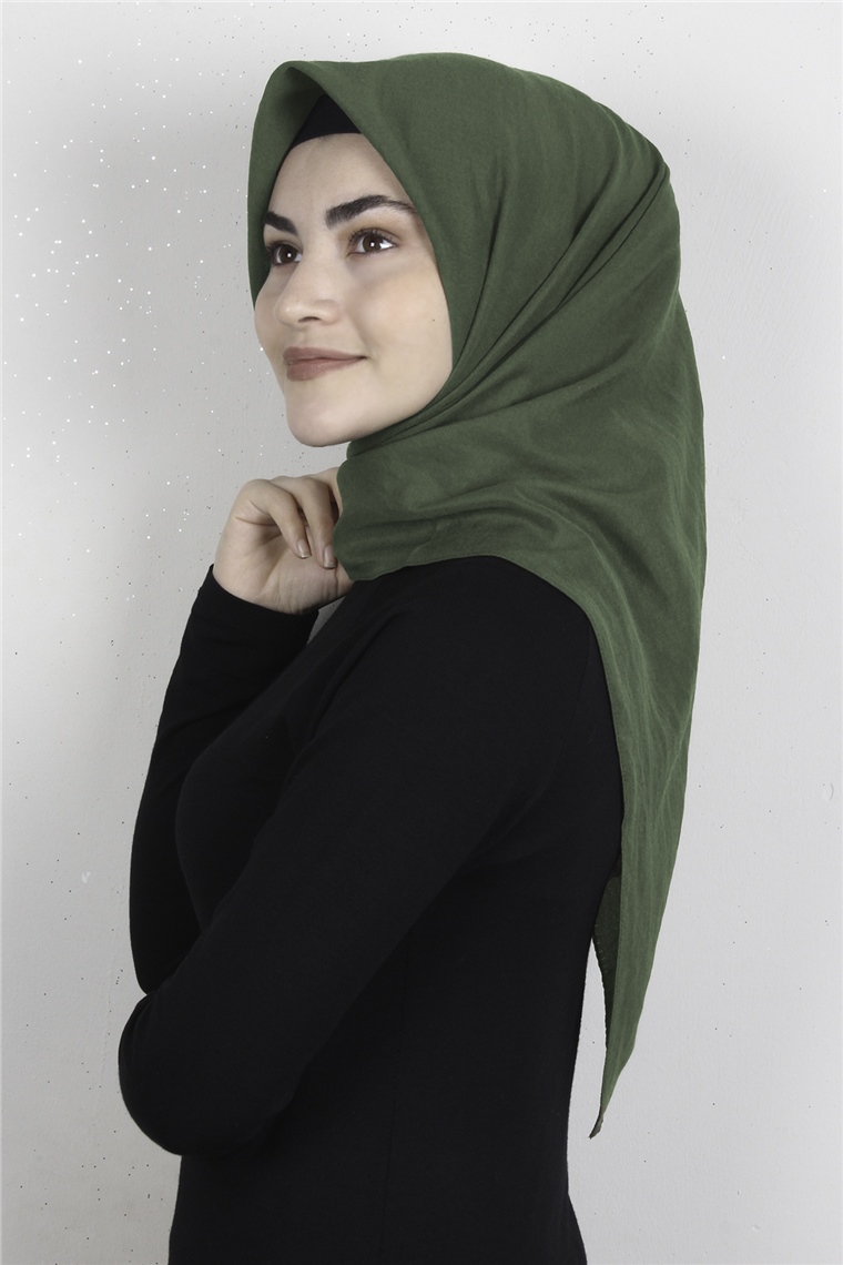 Pamuk Caz Eşarp 4651-6 Haki