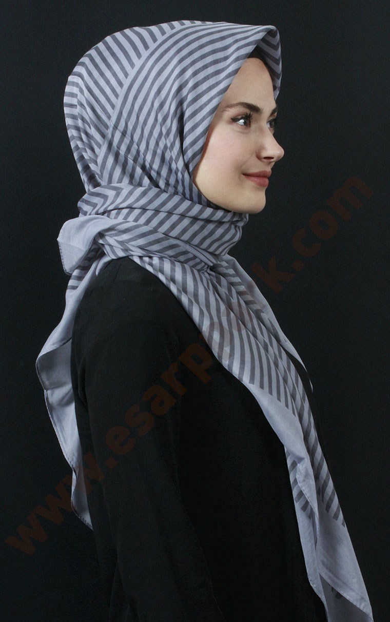 Pamuklu 140x140 Cm Eşarp 1070-32