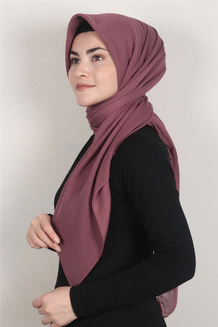 Pamuklu 140x140 Cm Eşarp 1070-86 Kızıl Toprak