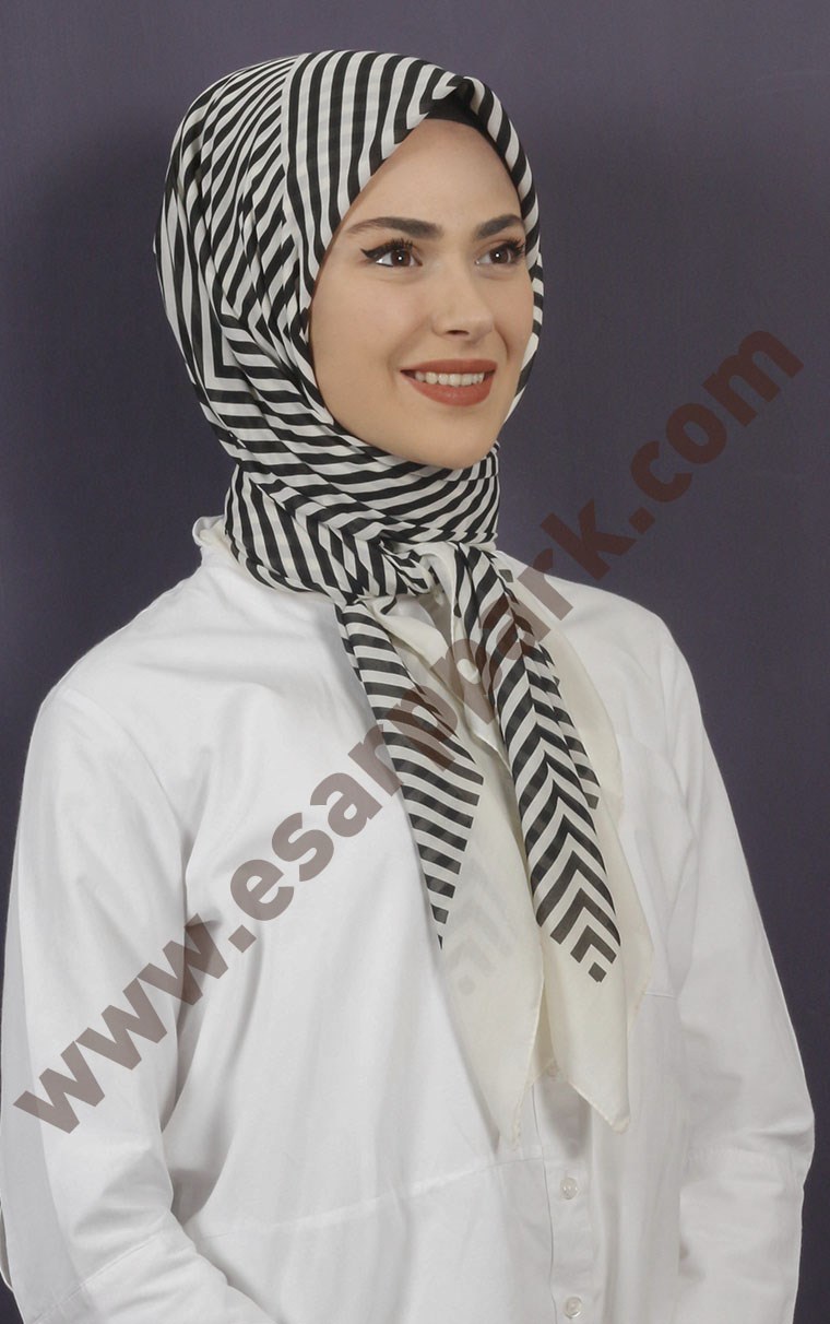Pamuklu 140x140 Cm Eşarp 1070-9