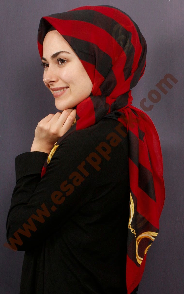 Pamuklu 140x140 Cm Eşarp 1071-16