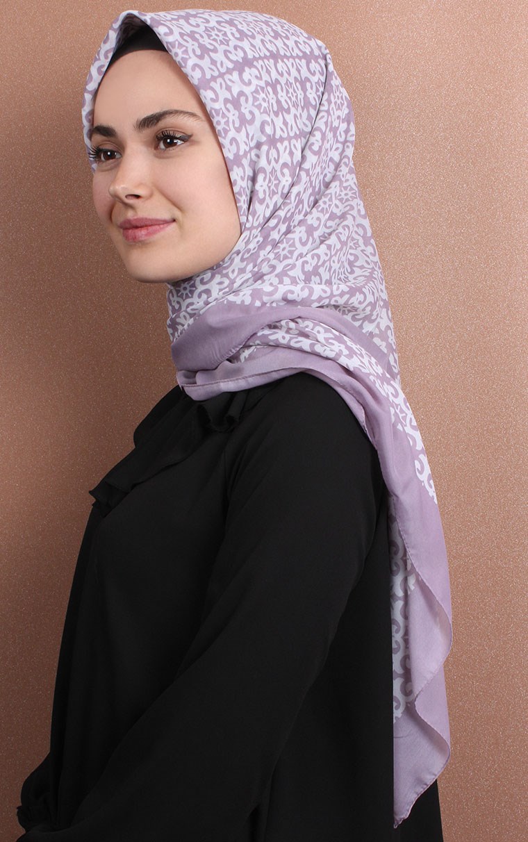 Pamuklu 140x140 Cm Eşarp 1074-13