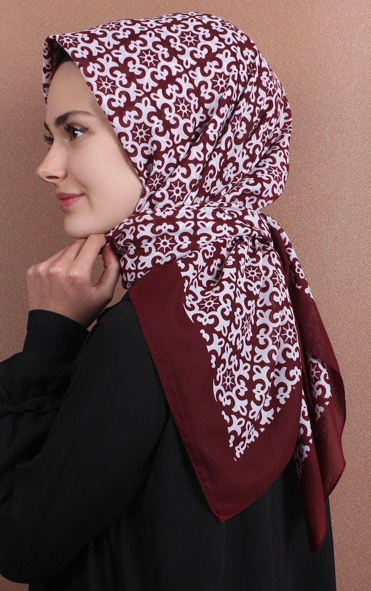 Pamuklu 140x140 Cm Eşarp 1074-4
