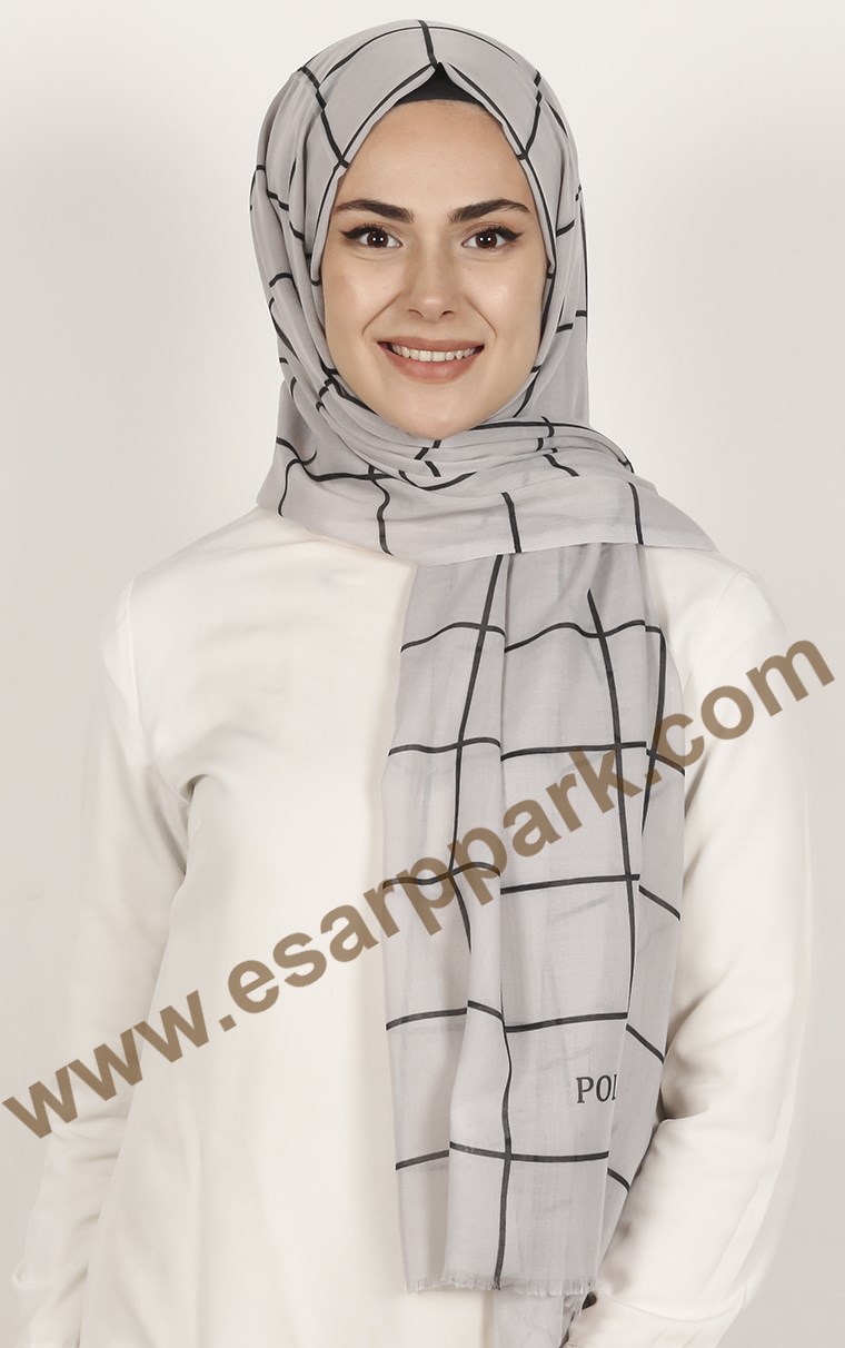 Pamuklu Desenli Şal 5253-9