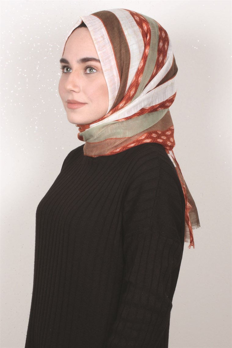 Pamuklu Desenli Şal 5282-1