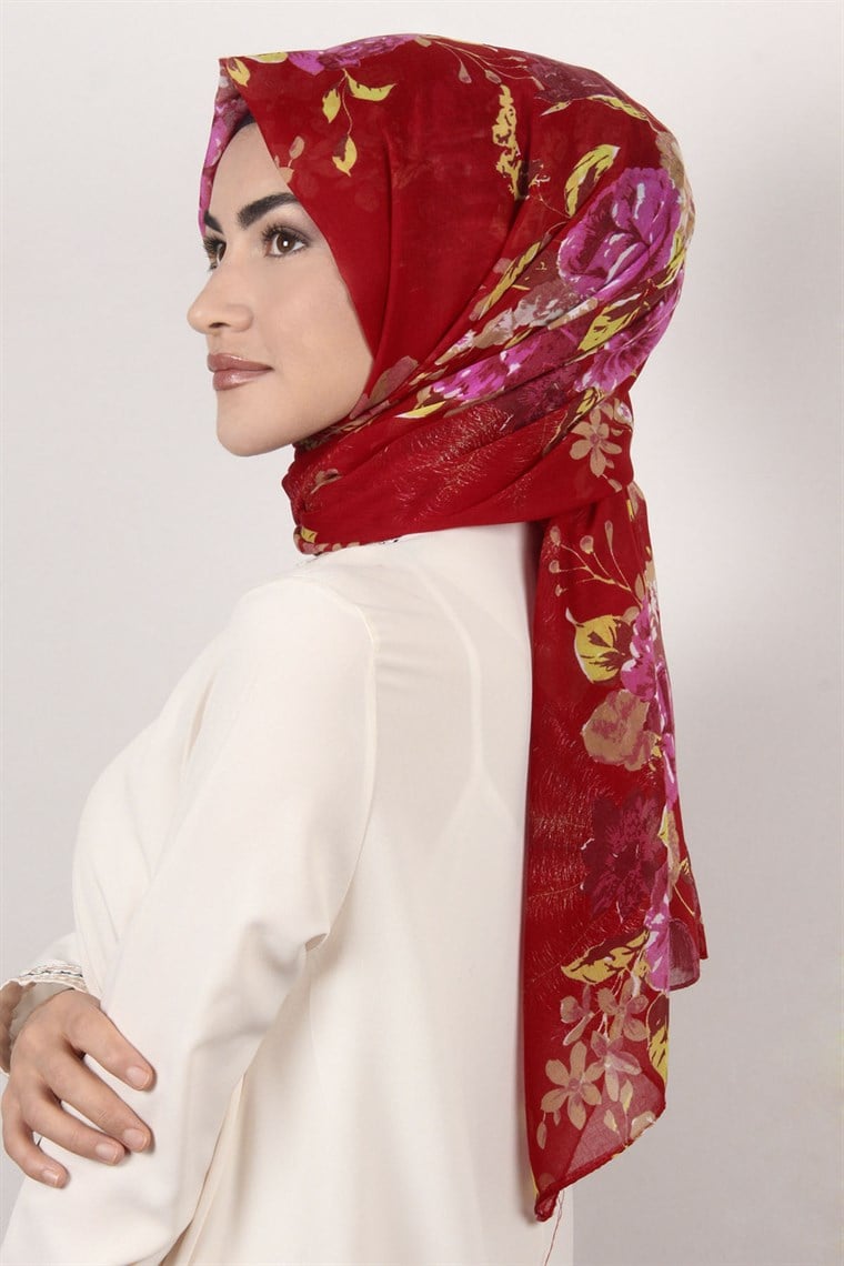 Pamuklu Desenli Şal 5284-7