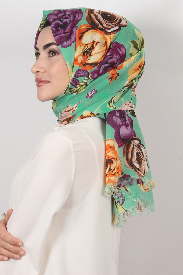 Pamuklu Desenli Şal 5285-16