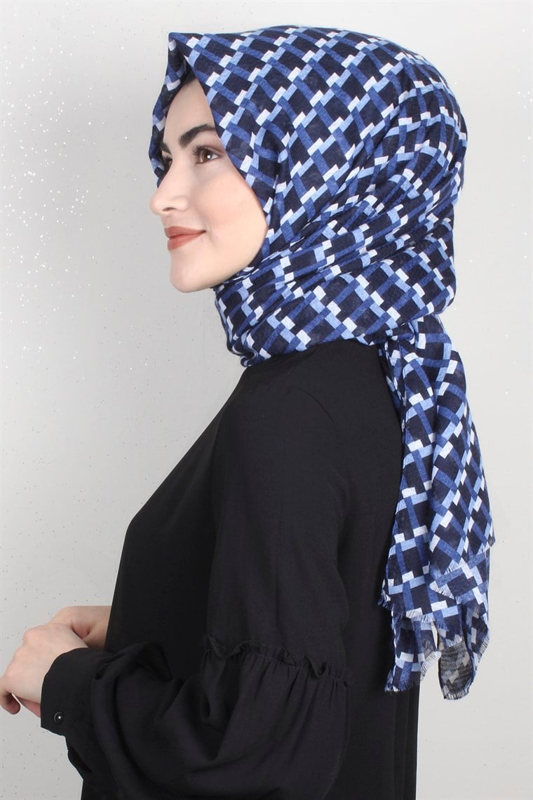 Pamuklu Desenli Şal 5572-1