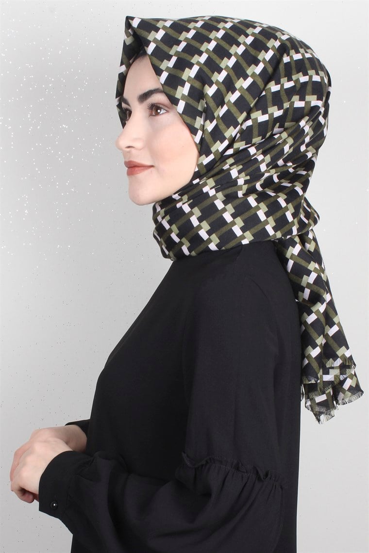 Pamuklu Desenli Şal 5572-10