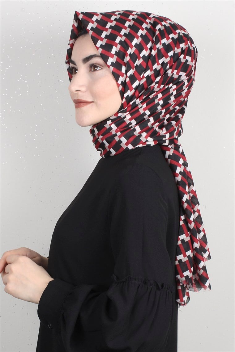 Pamuklu Desenli Şal 5572-11