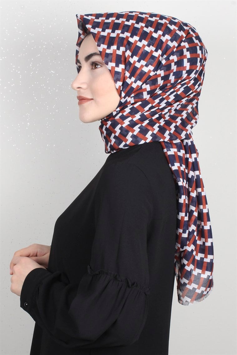 Pamuklu Desenli Şal 5572-3