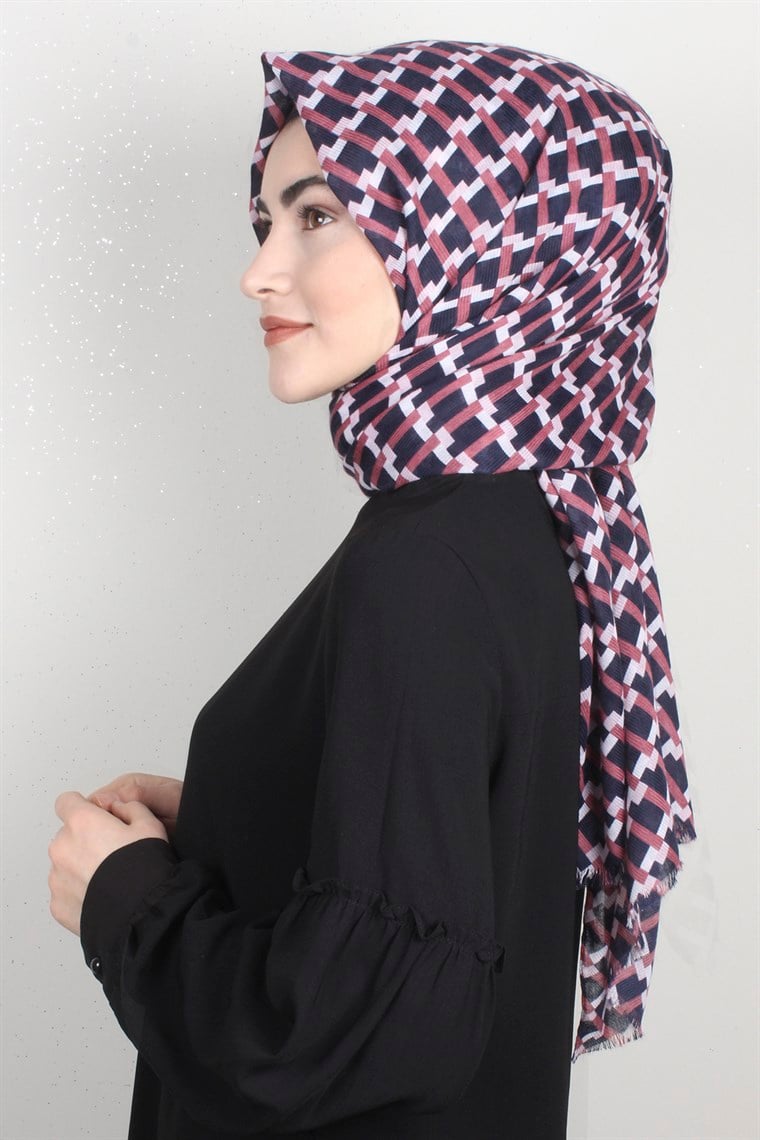 Pamuklu Desenli Şal 5572-4