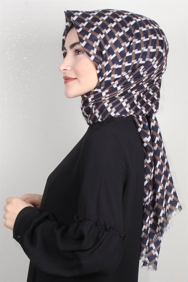 Pamuklu Desenli Şal 5572-6