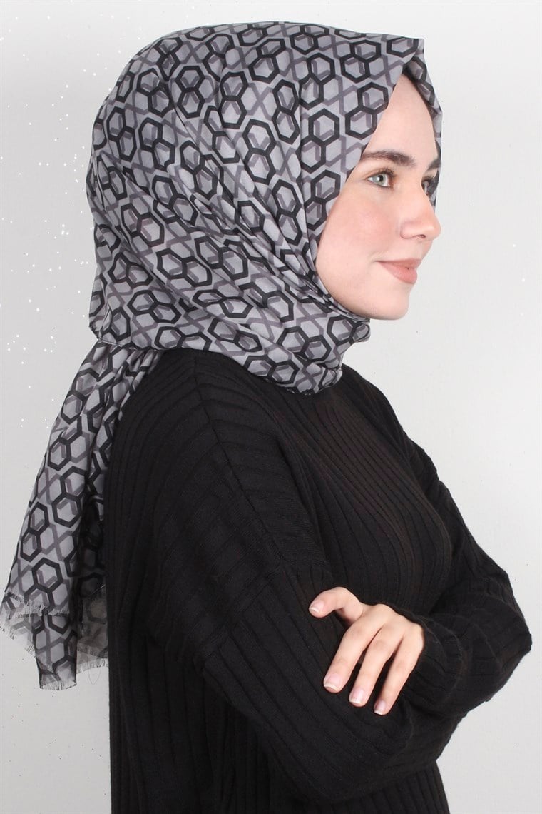 Pamuklu Desenli Şal 5573-10