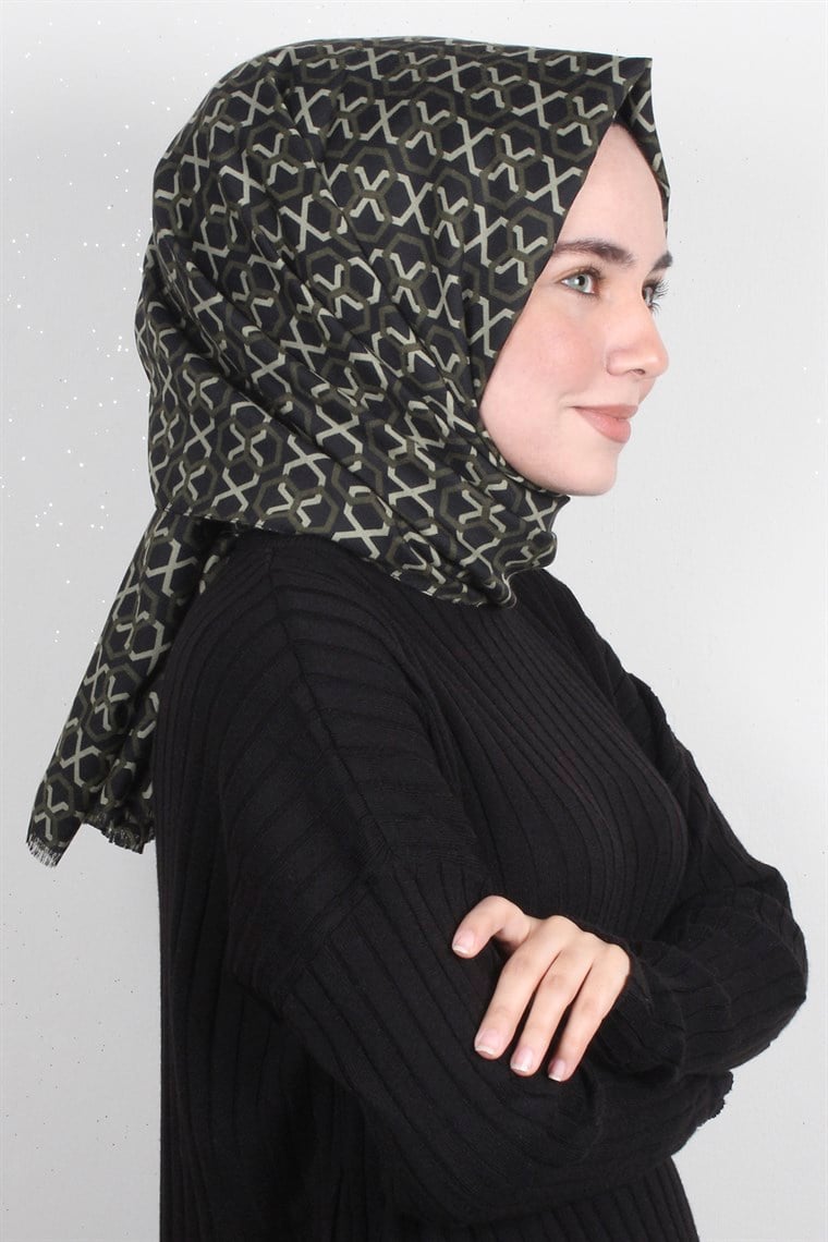 Pamuklu Desenli Şal 5573-11