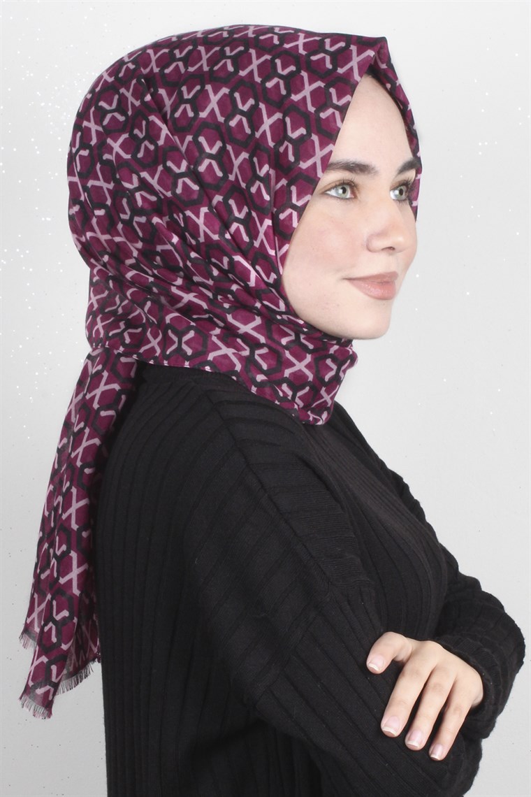 Pamuklu Desenli Şal 5573-15