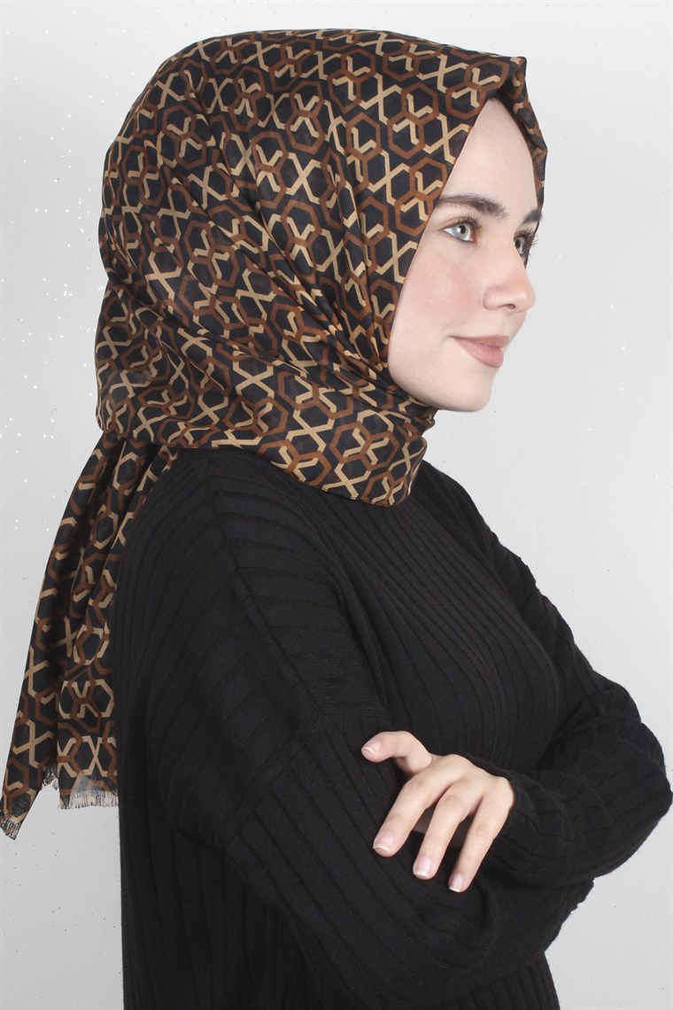 Pamuklu Desenli Şal 5573-5