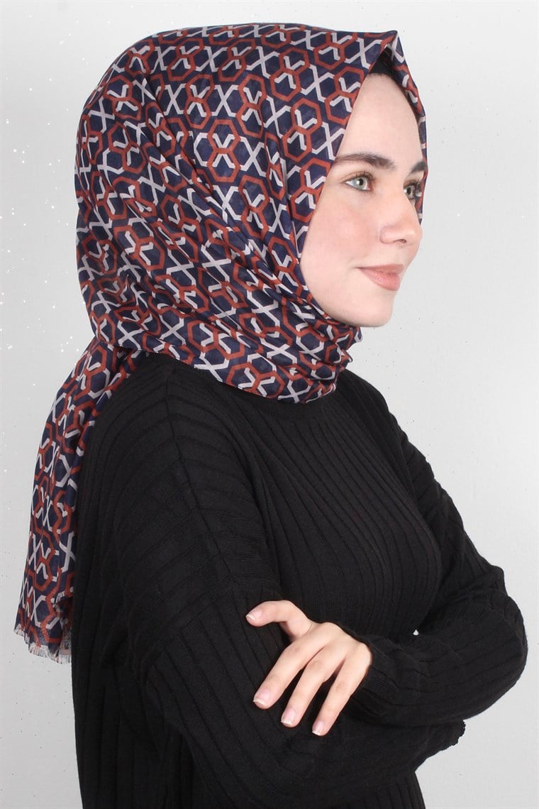 Pamuklu Desenli Şal 5573-6
