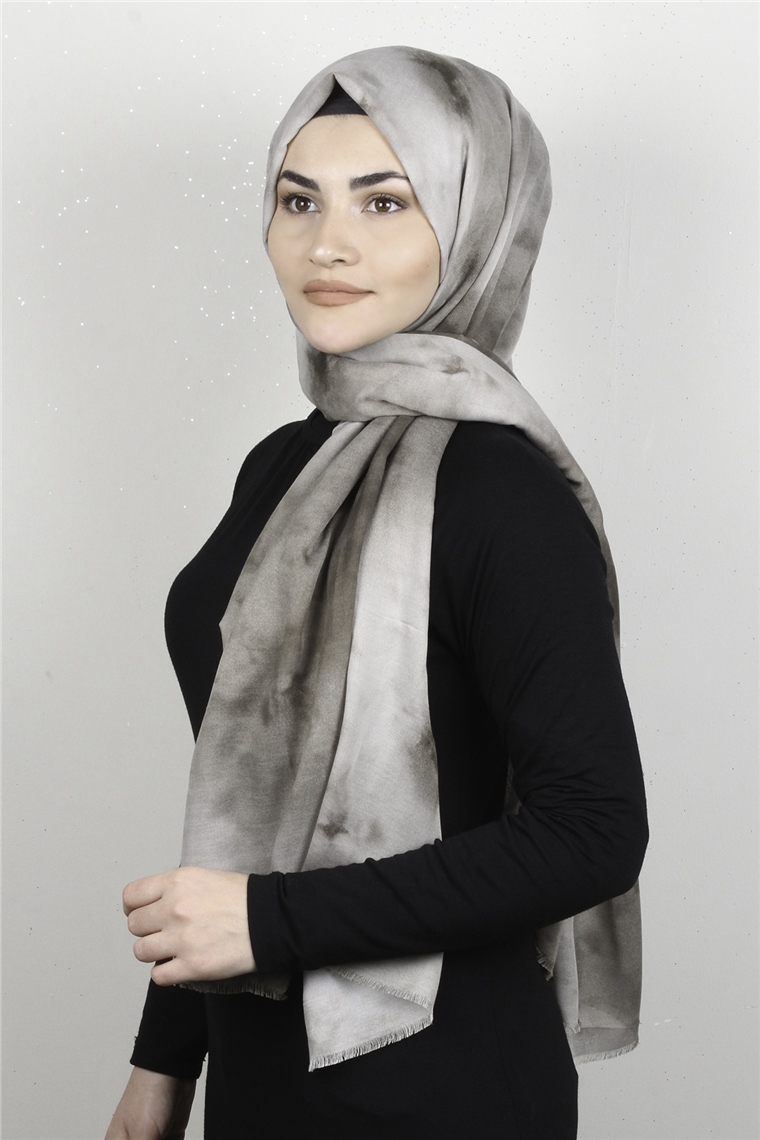 Pamuklu Desenli Şal 5756-15 Yeşil