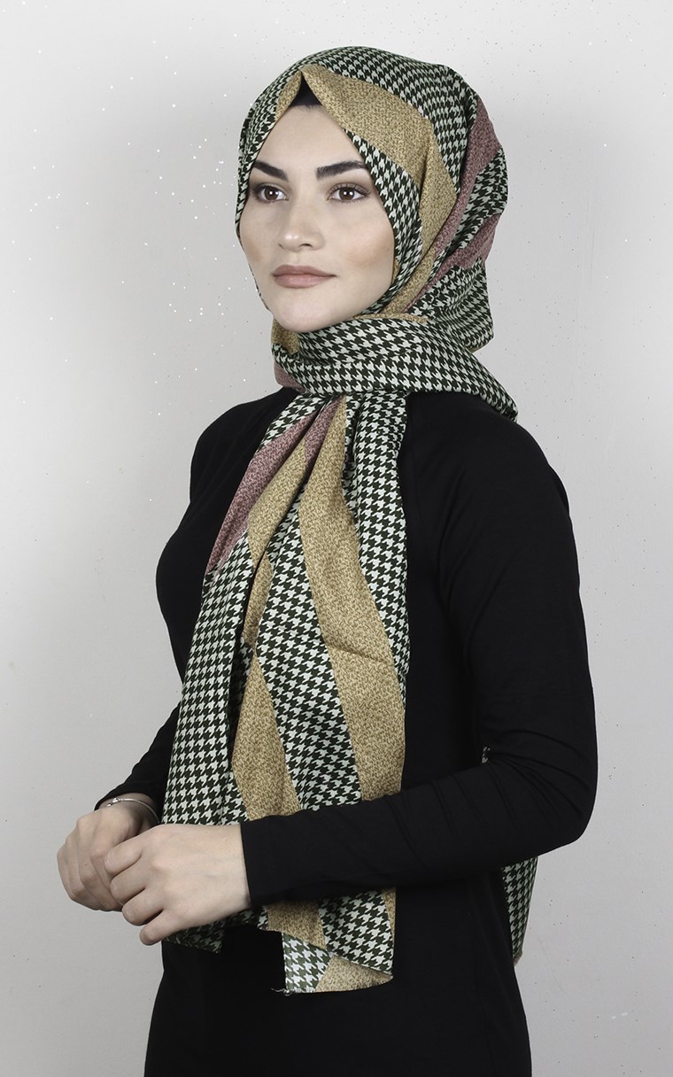Pamuklu Desenli Şal 5767-19