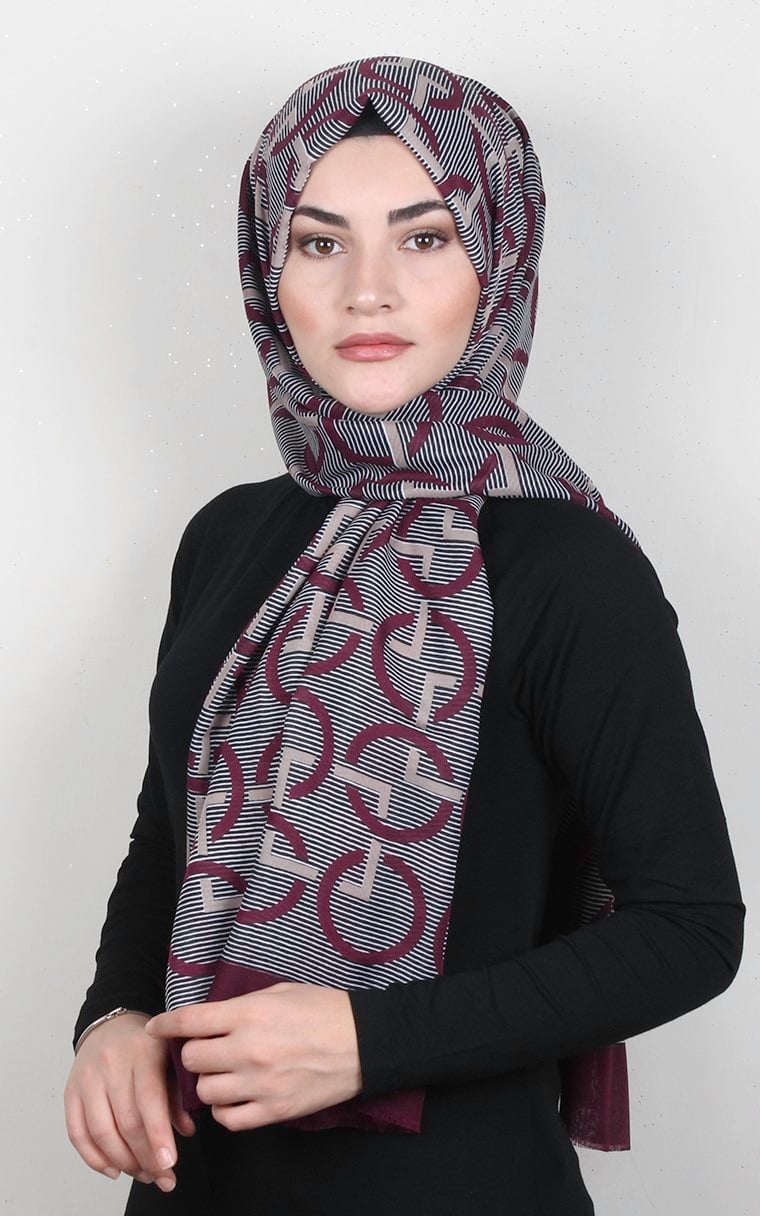 Pamuklu Desenli Şal 5768-1